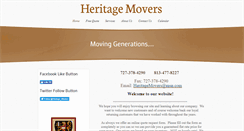 Desktop Screenshot of heritage-movers.com